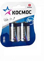 Элемент питания Космос LR14 Максимум BP2 (блист.2 шт) C алкалиновая (батарейка) картинка 